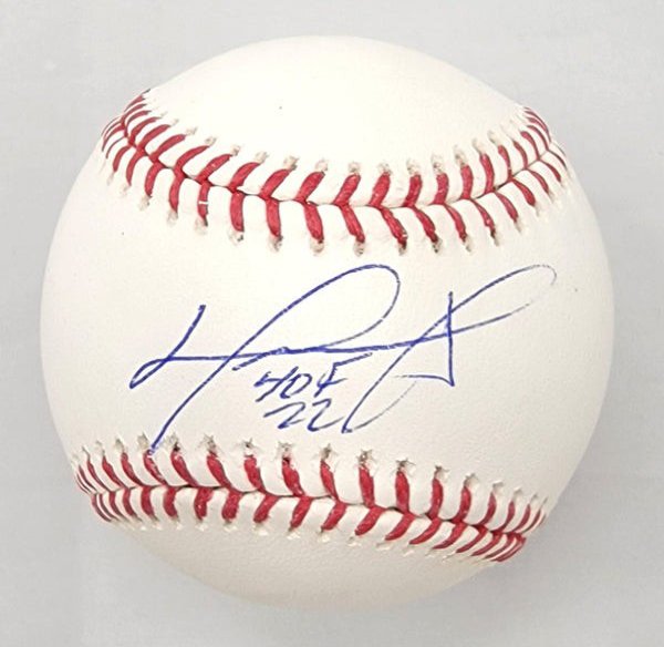 DAVID ORTIZ Autographed HOF 22 Boston Red Sox HOF Logo Baseball