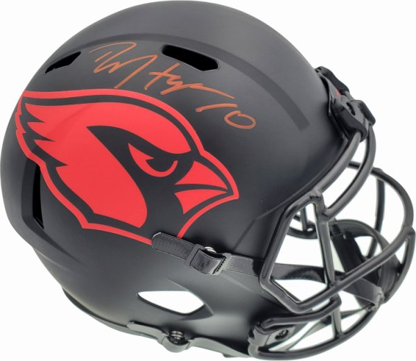 Deandre Hopkins Autographed Signed Arizona Cardinals Eclipse Black Full Size Replica Speed Helmet Beckett Beckett