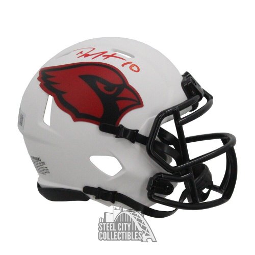 DeAndre Hopkins Autographed Arizona Cardinals Lunar Eclipse White Full Size  Replica Speed Helmet Beckett BAS QR Stock #193895 - Mill Creek Sports