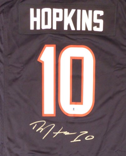 Deandre Hopkins Autographed Signed Houston Texans Blue Nike Jersey Size Xl Beckett Beckett #129161