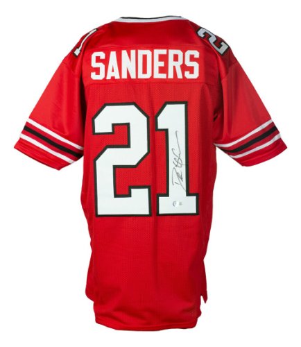 Deion Sanders Signed San Francisco 49ers Jersey (Beckett) All Pro Defensive  Back