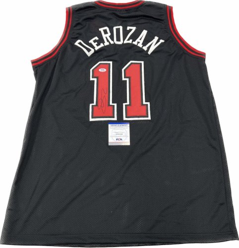 DeMar Derozan Signed Toronto Raptors Military Service Jersey Size