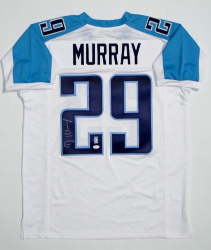 DeMarco Murray Autographed and Framed White Cowboys Jersey Auto GTSM COA  (FM)