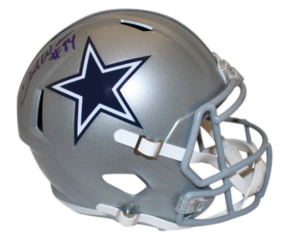 DeMarcus Ware signed Dallas Cowboys mini football helmet proof COA