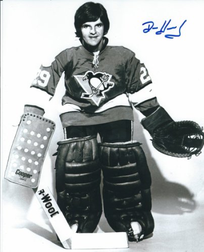 Denis Herron Autographed Signed 8X10 Pittsburgh Penguins Photo - Main Line Autographs