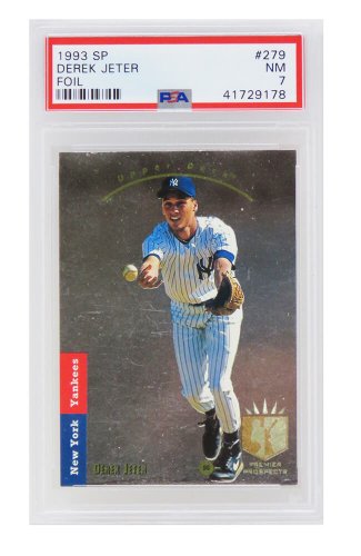 Derek Jeter (New York Yankees) 1993 SP Foil Baseball RC Rookie Card #279 (PSA 7 NM) (J)