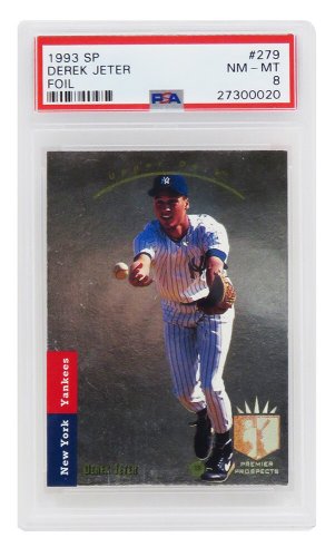 Derek Jeter (New York Yankees) 1993 SP Foil Baseball RC Rookie Card #279 - PSA 8 NM-MT (A)