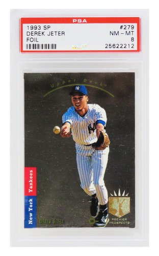 Derek Jeter (New York Yankees) 1993 SP Foil Baseball RC Rookie Card #279 (PSA 8 NM-MT) (C.)