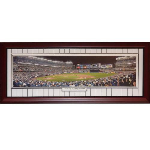 Derek Jeter New York Yankees ( Last At Bat At Yankee Stadium) Deluxe Framed Panoramic Photo