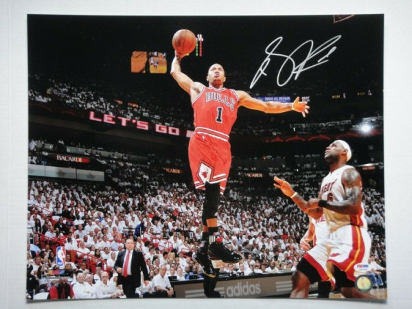 signed derrick rose jersey