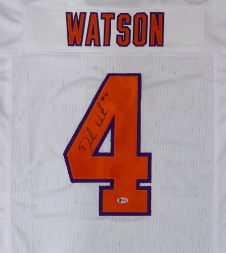 Deshaun Watson Autographed Houston Texans Red XL Jersey JSA 22315