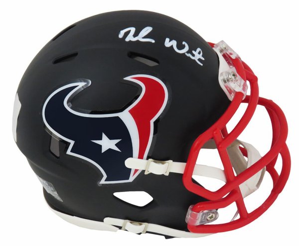 Deshaun Watson Autographed Signed Houston Texans Black Matte Riddell Speed Mini Helmet Beckett Authentic