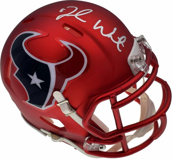Deshaun Watson Autographed Signed Houston Texans Blaze Mini Helmet Beckett Beckett #125279