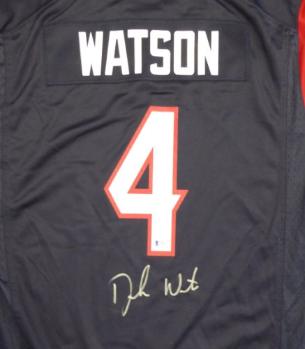 Deshaun Watson Autographed Signed Houston Texans Blue Nike Jersey Size Xl Beckett Beckett #121900