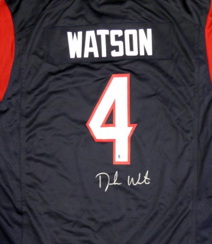 Deshaun Watson Autographed Signed Houston Texans Blue Nike Jersey Size Xxl Beckett Beckett #121899