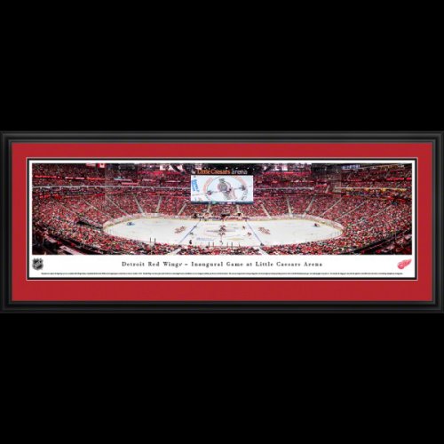 Detroit Red Wings Deluxe Framed Stadium Panoramic - Little Caesars Arena