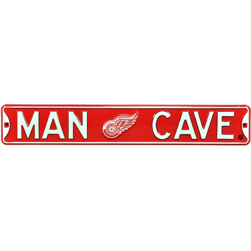 Detroit Red Wings Man Cave Authentic Street Sign