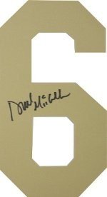 Deuce McAllister Autographed Signed Tan #6 Jersey Number