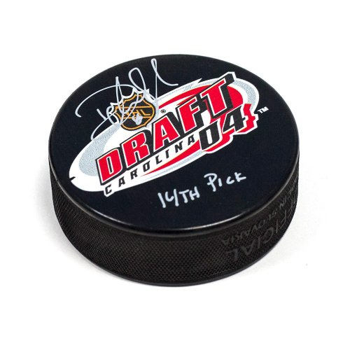 Devan Dubnyk Autographed Signed 2004 NHL Entry Draft Puck with 14th Pick Note