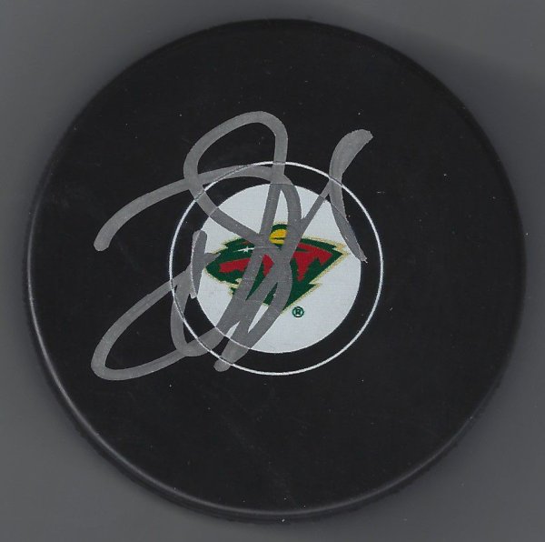 Devan Dubnyk Autographed Signed Minnesota Wild Hockey Puck - Main Line Autographs