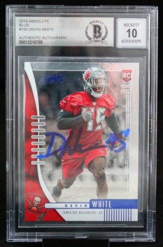 Devin White Tampa Bay Buccaneers Autographed Super Bowl LV