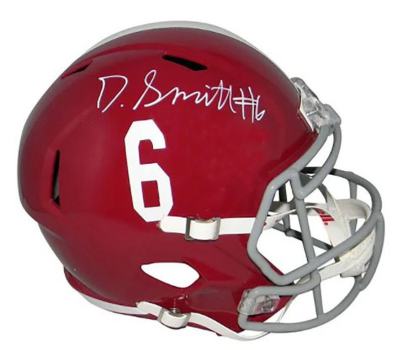 DeVonta Smith Autographed Signed Alabama Crimson Tide Full-Size Speed Authentic w/20 HT Inscription - BAS Authentic