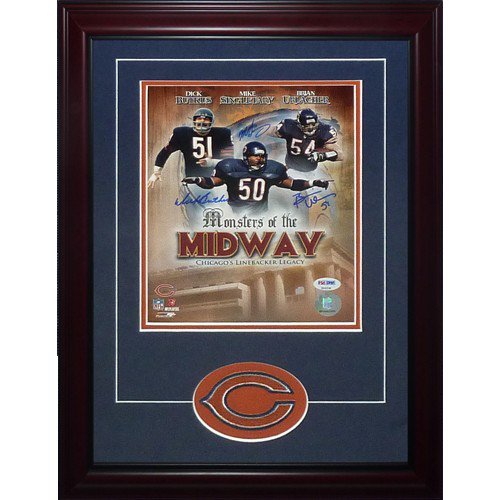 Mike Singletary Autographed White Chicago Bears Jersey Includes Certificate of Authenticity Hand Signed By Mike Singletary and Certified Authentic by JSA Beautifully Matted and Framed 
