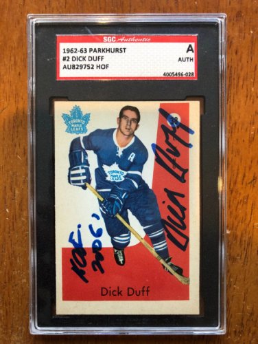 Dick Duff Autographed Montreal Canadiens Vintage CCM Jersey