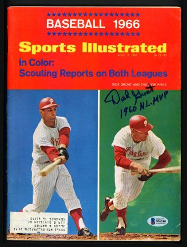 Dick Groat Autographed Signed Sports Illustrated Magazine Philadelphia Phillies 1960 Nl MVP Beckett Beckett