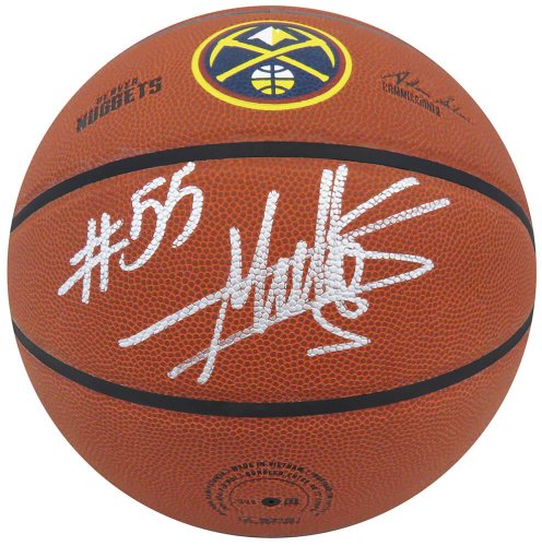 Dikembe Mutombo Autographed Signed Wilson Denver Nuggets Logo NBA Basketball