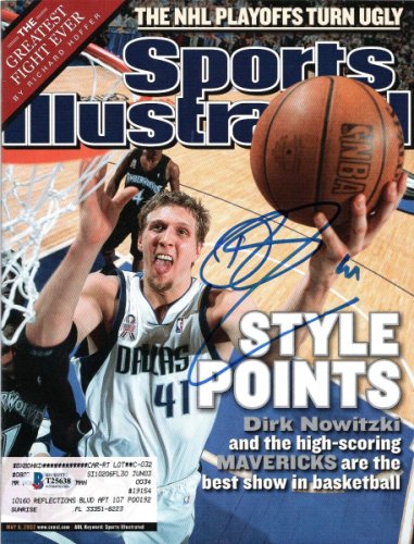 Dirk Nowitzki Autographed Signed Dallas Mavericks Sports Illustrated 5/6/02 Beckett Authenticated