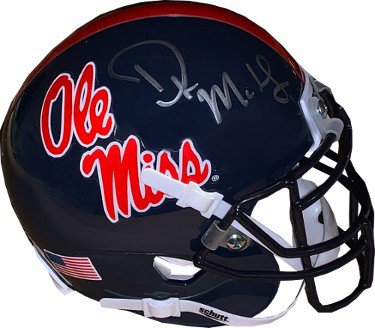 DK (D.K.) Metcalf Autographed Signed Ole Miss Rebels Navy ...