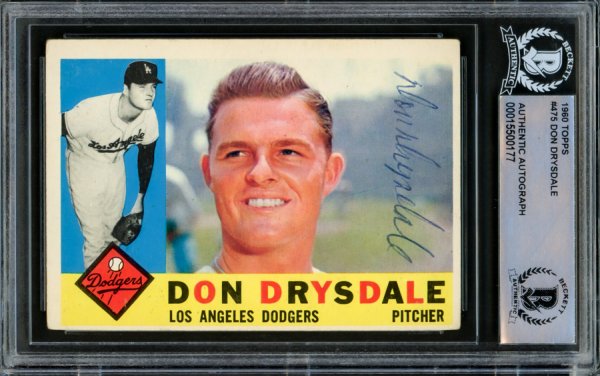 Don Drysdale Autographed Memorabilia  Signed Photo, Jersey, Collectibles &  Merchandise