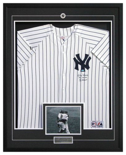 Don Larson & Yogi Berra NY Yankees Dual Autographed Signed Perfect Game  36x44 Framed Jersey