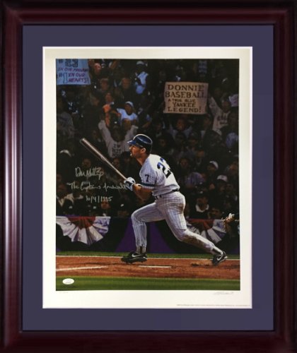 Don Mattingly Signed Baseball Budig NY Yankees Autograph 85 AL MVP Inscrip  JSA 2