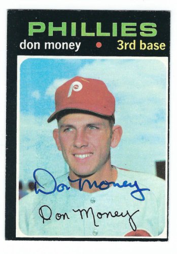 Don Money signed Philadelphia Phillies 1970 Topps Baseball Card