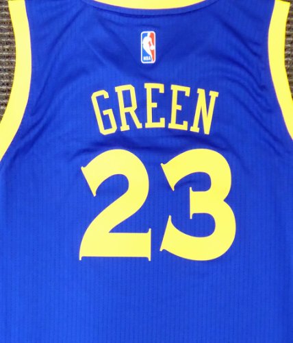 Nike NBA Icon Edition golden state warriors draymond green Jersey Blue -  KICKS CREW