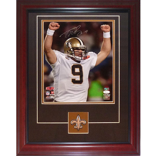 framed drew brees jersey