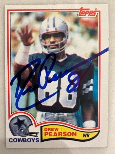 Drew Pearson Autographed Dallas Cowboys Throwback Speed Mini