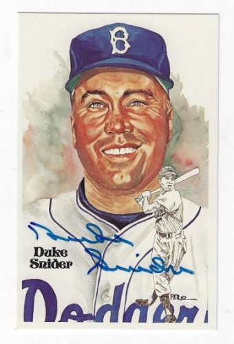DUKE SNIDER BROOKLYN LA DODGERS HALL OF FAME    AUTOGRAPHED HOF PLAQUE 