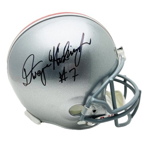 Dwayne Haskins Washington Redskins Signed Chrome Mini Helmet