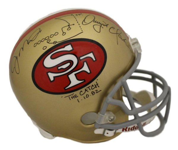San Francisco 49ers Autographed Full Size Helmets Signed Helmets