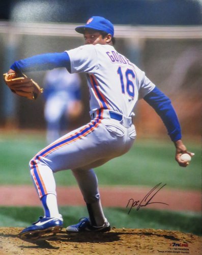 w/COA Dwight Doc Gooden Signed Autographed 8x10 Photo NY Mets Yankees 