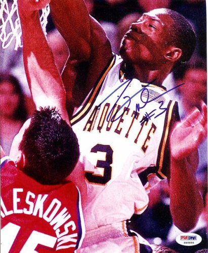 Dwyane Wade Autographed Signed 8X10 Photo Marquette Golden Eagles PSA/DNA