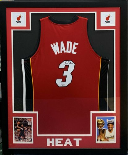 Autographed/Signed Dwyane Wade Miami Heat LeBron James Alley-Oop 16x20 Basketball Photo Fanatics COA