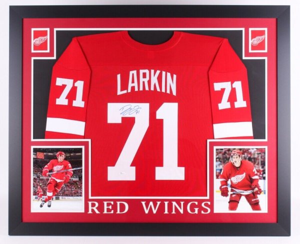 Dylan Larkin Autographed Detroit Red Wings Reebok Premier Jersey Upper Deck  UDA