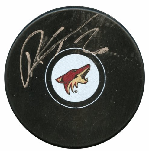 Dylan Strome Arizona Coyotes Autographed Signed Hockey Puck - JSA Authentic # V33679