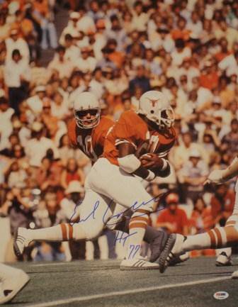 Earl Campbell Autographed Signed 16 X 20 University Of Texas PSA Photo - Autographs