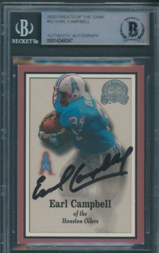 Framed Autographed/Signed Earl Campbell 33x42 Texas White College Football  Jersey JSA COA