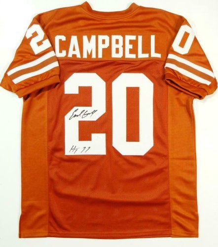 earl campbell signed jersey